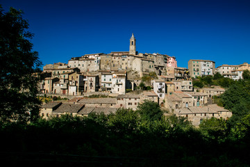 Fototapeta na wymiar Small medieval town in Tuscany