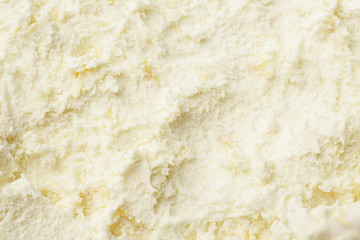 Delicious vanilla ice cream, closeup