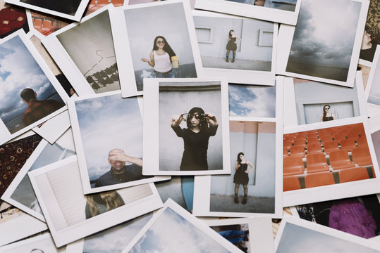 A lot of instant photos