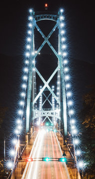 Fantastical Lights On A Bridge