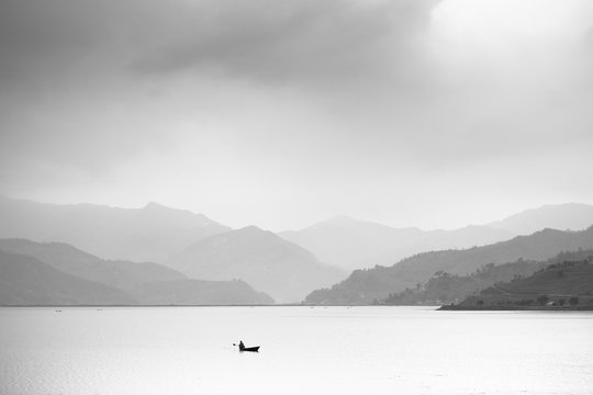 Fishermen, Phewa Lake, Pokhara.