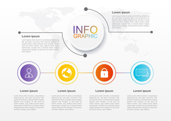 Business infographics template on white background some Elements of this image furnished by NASA