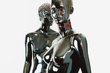 glossy mannequin dolls