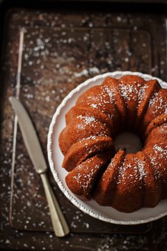 Coconut milk and lime bund cake