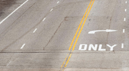 only right road sign