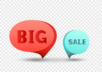 Big sale discount sticker set