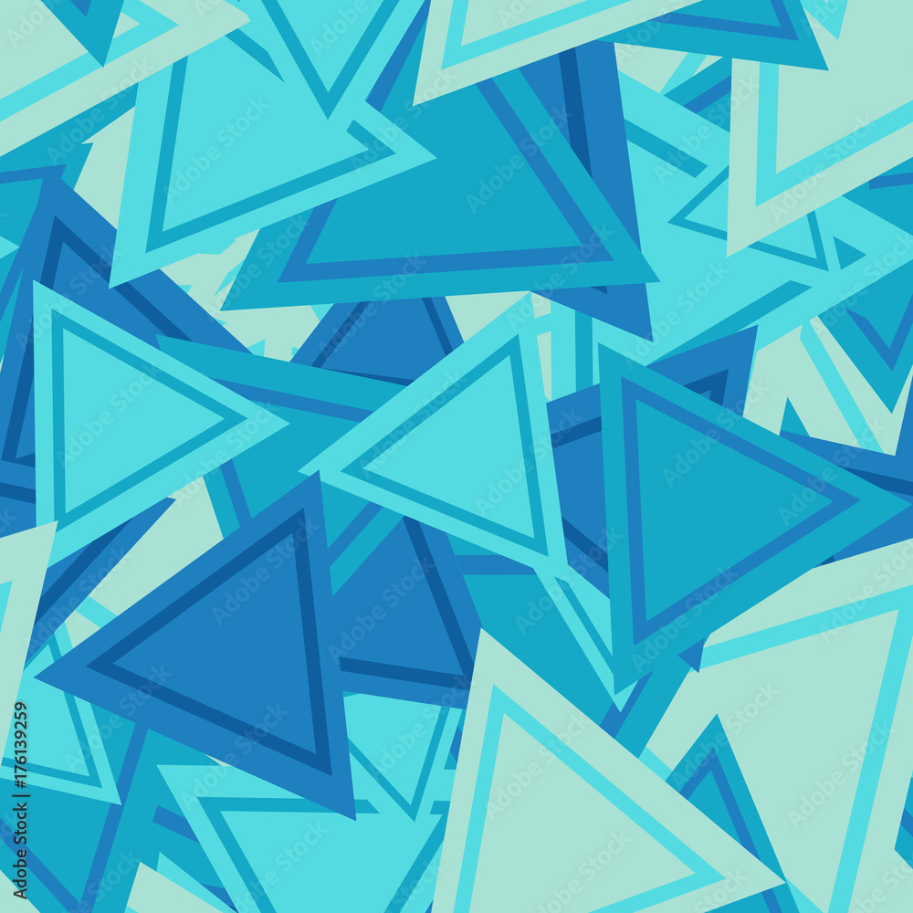 Poster triangle background pattern. repeating triangle vector pattern. cute triangle seamless background