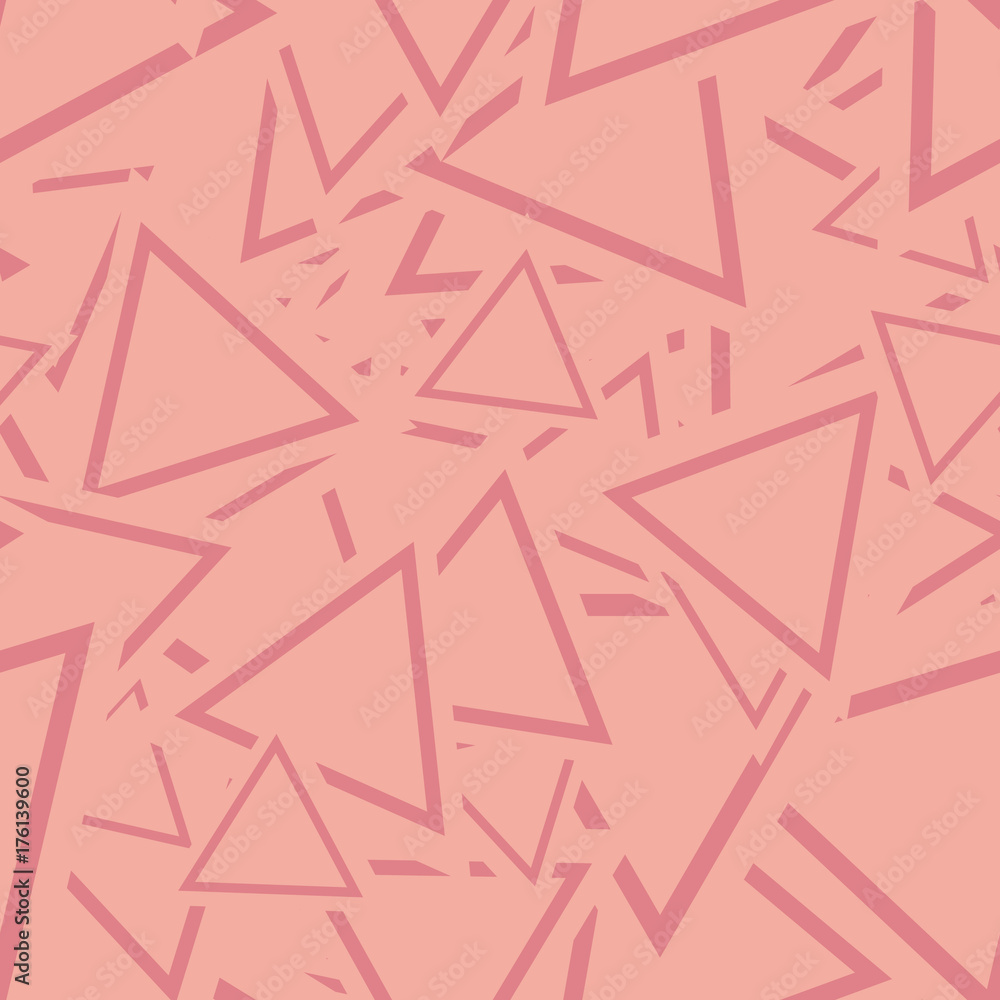 Poster triangle background pattern. repeating triangle vector pattern. cute triangle seamless background