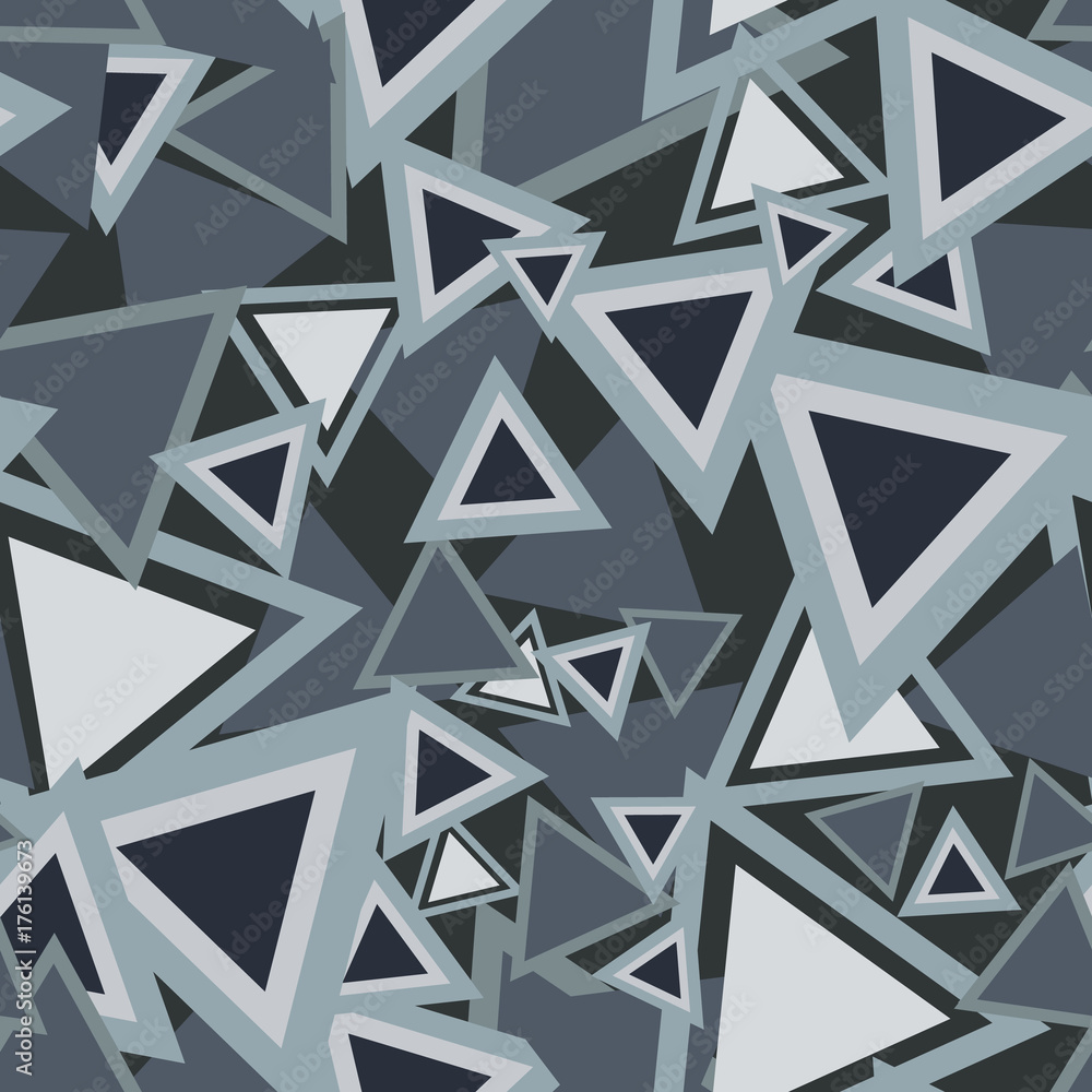 Poster triangle background pattern. repeating triangle vector pattern. cute triangle seamless background