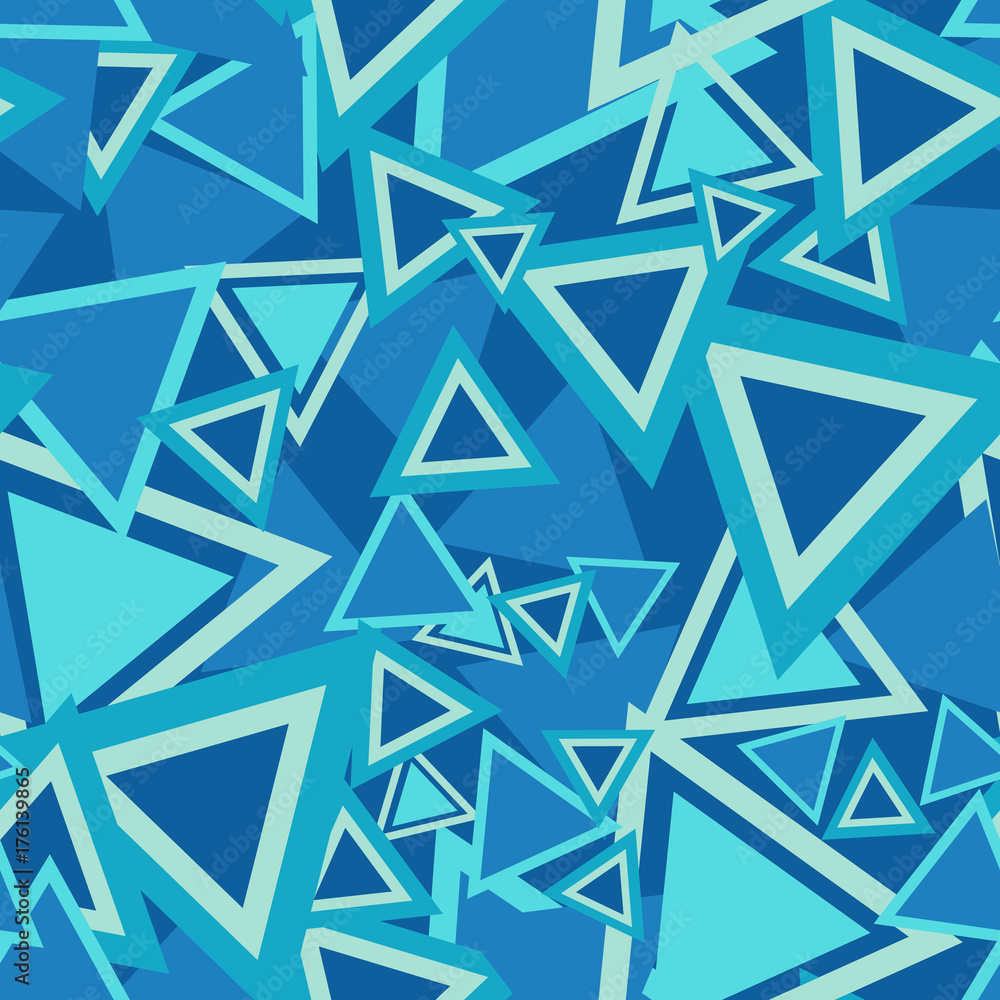 Poster triangle background pattern. repeating triangle vector pattern. cute triangle seamless background