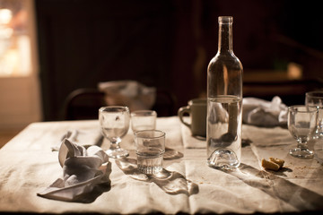 Family Table After Dinner
