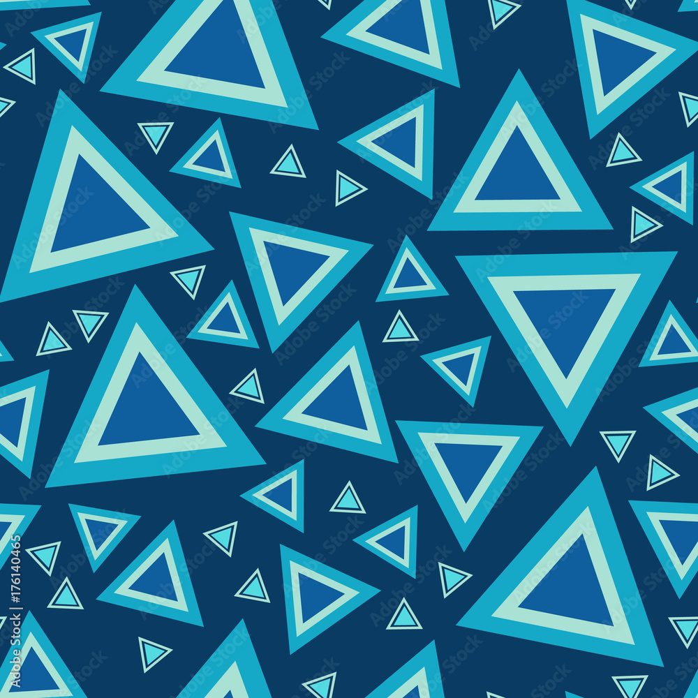 Poster triangle background pattern. repeating triangle vector pattern. cute triangle seamless background
