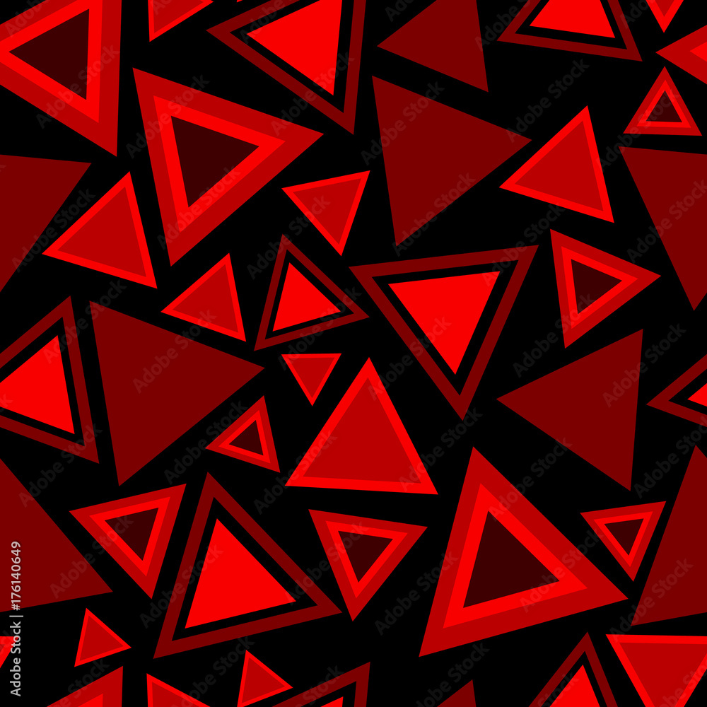 Poster triangle background pattern. repeating triangle vector pattern. cute triangle seamless background