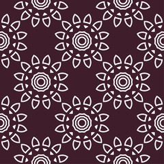 Floral seamless pattern. Maroon wallpaper background