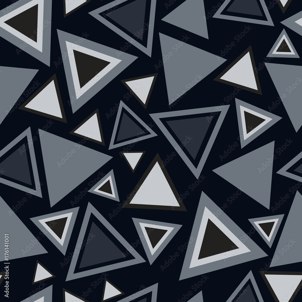 Poster triangle background pattern. repeating triangle vector pattern. cute triangle seamless background
