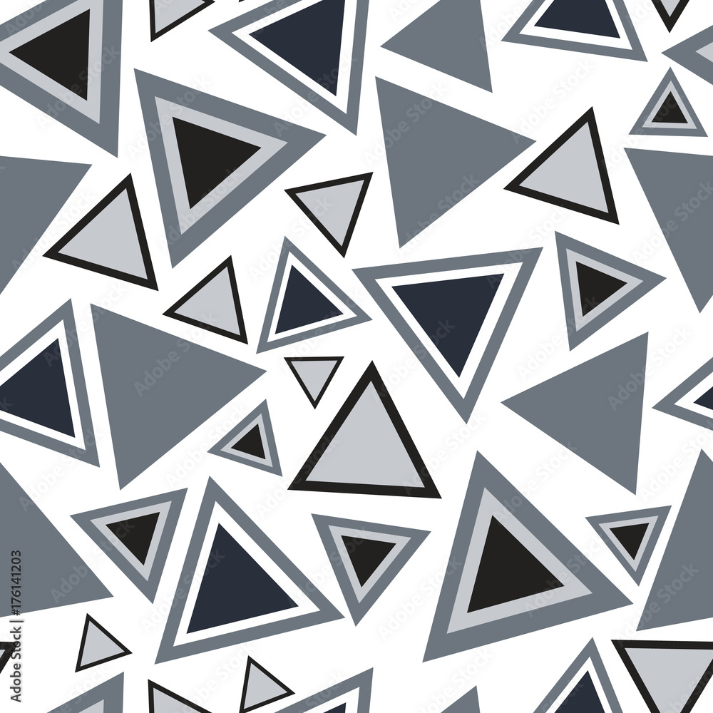 Poster triangle background pattern. repeating triangle vector pattern. cute triangle seamless background