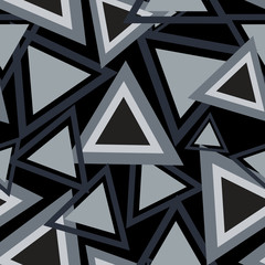 Triangle Background Pattern. Repeating Triangle Vector Pattern. Cute Triangle Seamless Background