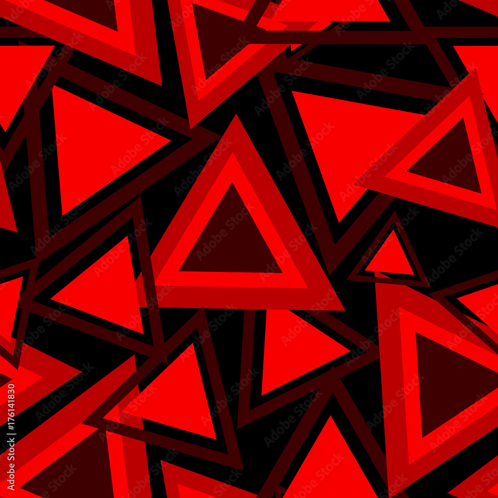 Poster triangle background pattern. repeating triangle vector pattern. cute triangle seamless background