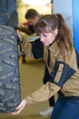 changing the tire
