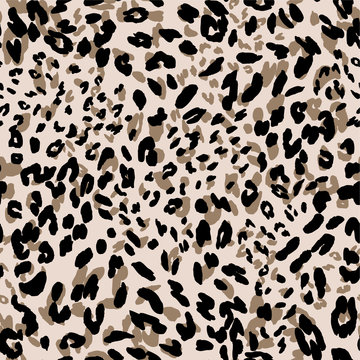 Leopard Skin Pattern. Animal Print for Textile Design / Vector Illustration