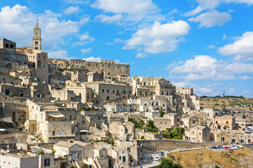 Naklejka premium Panoramiczny widok na Matera - Włochy