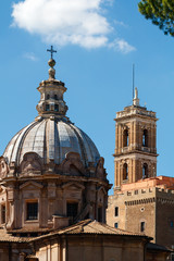 Obraz premium View of ancient architecture of Rome, Italy.