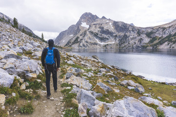 First Snow at Alpine Lake in Idaho