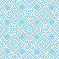 Pale blue geometric print. Seamless pattern