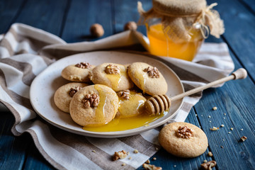Medenki - Bulgarian honey and walnut biscuits