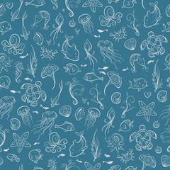 sea and ocean creatures © red_spruce