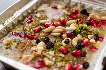Turkish traditional dessert ashure (Noah's Pudding)
