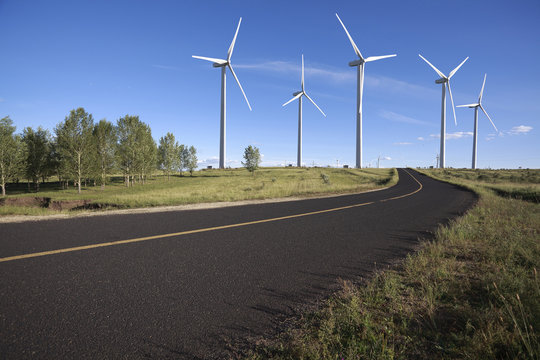 Environmentally friendly power generation wind power turbines