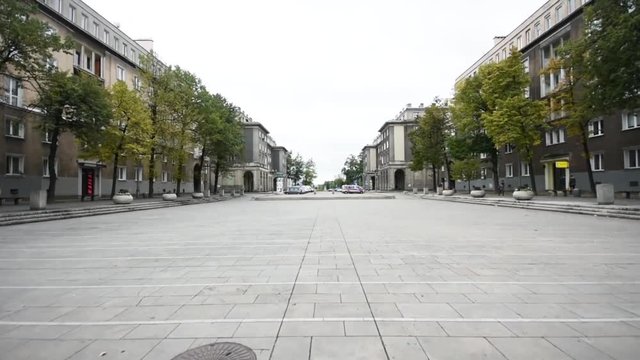 Nowa Huta ride Avenue of Roses (Aleja R&oacute;ż) from Plac Centralny 02