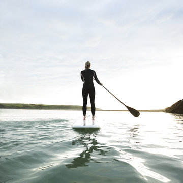 Female Paddle Boarder.