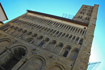 Fototapeta premium Arezzo, la chiesa della Pieve