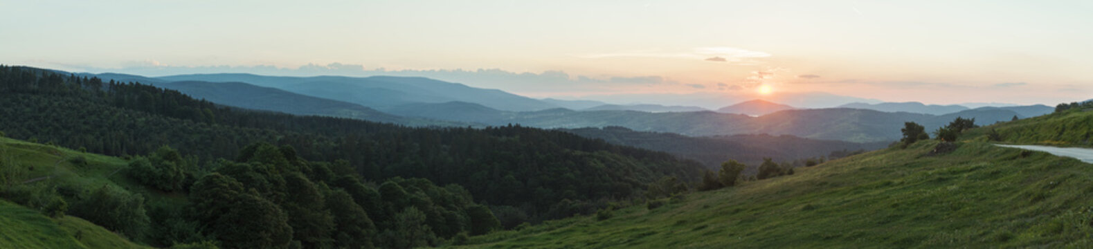 Mountain range panorama