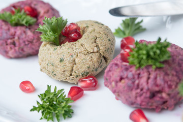 vegan meat and vegetables