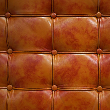 detail of leather chair