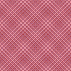 Seamless pattern of a pink or roby colored chocolate wafer design. Illustration of a golden yellow seamless texture like wafer, waffle or ice cream cone.