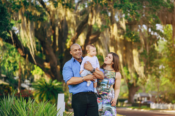 Fototapeta premium family on a walk
