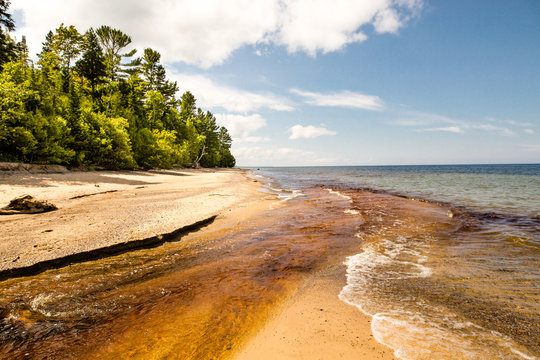 Scenic View Of Empty Beach