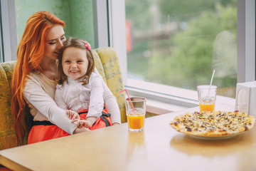 mother with daughter