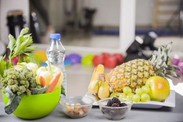 Healthy lifestyle concept, Diet and fitness,Healthy , food, sport or athlete's equipment