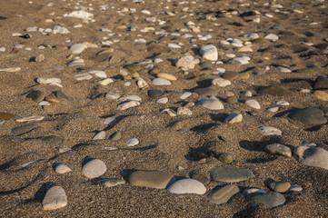 stones on the beach