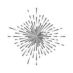 Obraz premium Vintage sunburst