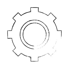 gears machine isolated icon