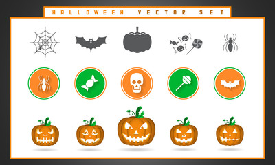 Halloween vector set