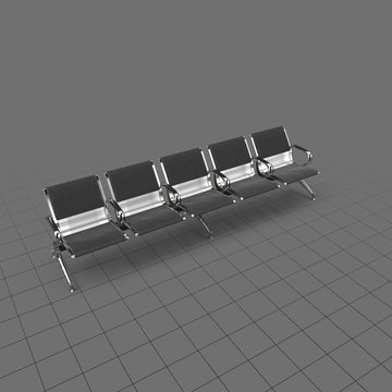 Row of airport chairs 1