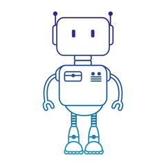 electronic robot character icon