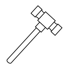 hammer tool isolated icon